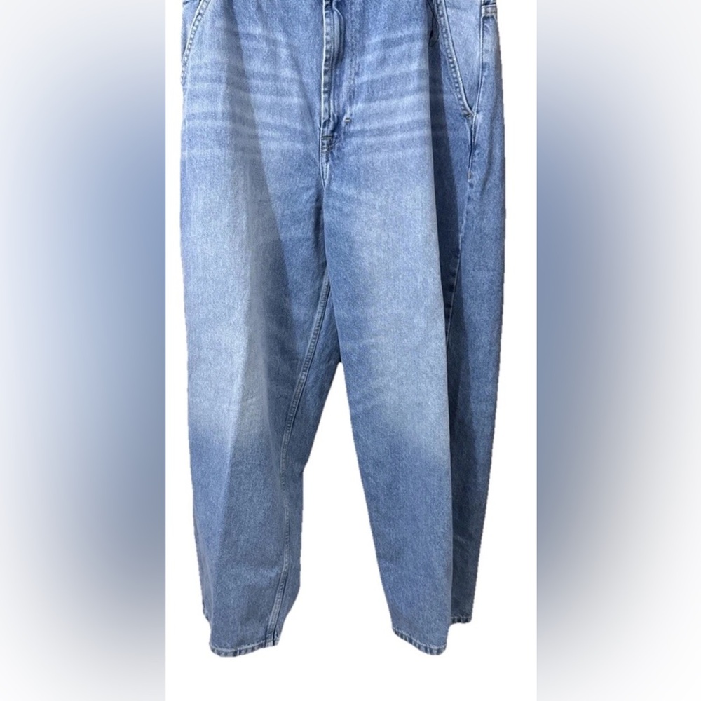 NWT Bershka Men’s Denim Jeans Skater Super Baggy Wide Leg 31X29 Streetwear Retro